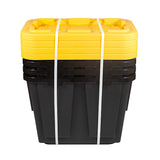 12 Gallon Plastic Storage Container Bin, 4-Pack Greenmade Storage Bin