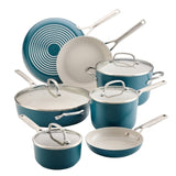 KitchenAid 11-Piece Ceramic Nonstick Pots and Pans Set Hard Anodized Induction