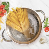 Tramontina 8-Quart Stainless Steel Multicooker with Pasta Insert – Tri-Ply Base Stock Pot with Glass Lid