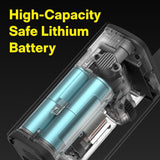 HOTO Portable Tire Inflator 150PSI Rechargeable Electric Air Pump, Car Bike Ball