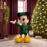 Disney 4 ft. Animated Interactive Holiday Mickey Mouse with Motion Sensor and Sound