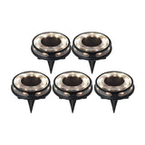Member’s Mark Stainless Steel Solar Disc Lights with Color-Changing LEDs, 5-Pack, 30 Lumens,
