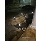 5-Pack 22" H LED Solar Stainless Steel Path Lights with Glass Lens, 25 Lumens