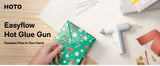 HOTO Cordless Auto-Dispensing Glue Gun with 60 Glue Sticks & Storage Bag
