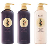 Daeng Gi Meo Ri Ki Gold Premium Anti-Hair Loss Shampoo Set, 3 × 26.3 fl. oz