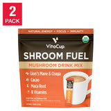 VitaCup Shroom Fuel Mushroom Drink Mix Coffee Alternative, 48 Counts