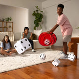 EastPoint Huge Yahtzee Set Includes (5) 5" Foam Dice, Pop-up Bucket & Score Card