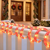 Member's Mark 18' Candy Cane LED Rope Light, Warm White Indoor & Outdoor Christmas Décor