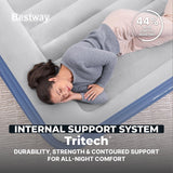 Bestway Tritech 22" King Air Mattress with Built-In Pump & Antimicrobial Coat