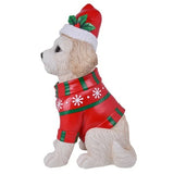 Holiday Dog Greeter Resin Porch Statue, Doodle Bernese Mountain Dog or Shiba Inu