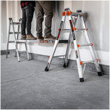 Little Giant MegaLite M18 Multi-Position Telescoping Ladder with Wall-Mount Ladder Rack, Type IA 300 lb Rated