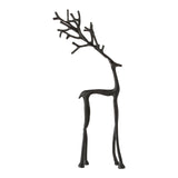 Holiday Time 15.5" H Large Metal Deer Tabletop Decoration, Sculpted Reindeer