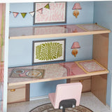 KidKraft 59” Tall Lakeview Villa Wooden Dollhouse & Greenhouse, 3+ Kids Playset