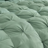 Casual Living Zuri Mega Puff 3-Piece Comforter Set, Reversible Pintuck Bedding Set with Shams