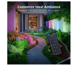 Govee 500 lm RGBICW Smart Low-Voltage Outdoor Spotlights, 4-Pack, Matter & Alexa