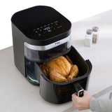 T-fal Dual Window Infrared Air Fryer, 7.3-Quart, Dual Heating No Pre-Heating