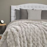 Ashford Home Heavyweight Ultra-Fine Faux Fur Throw Blanket, 60" x 70", 800 GSM