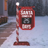 Member’s Mark 5' Pre-Lit Santa Countdown Calendar with 482 Chasing LED Lights & Remote