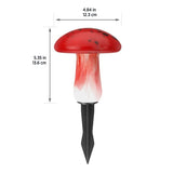 Infinity X1 6Ct Solar Glass Mushroom Landscape Accent Lights, 2 Set of 3 Lights