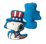 Peanuts Snoopy & Woodstock Old Glory Cloud Throw Blanket and Plush Pillow Set