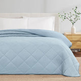 Pem America Cooling Blanket - Reversible Nylon Spandex 92" x 98" Soft Quilt