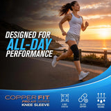 Copper Fit Pro Air Knee Compression Sleeves, Breathable Lightweight Design, 2-pc
