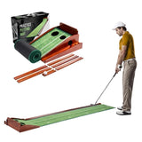 Palladium Golf Indoor Putting Mat – 10 ft Golf Practice Putting Green with Ball