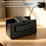 Automatic Card Shuffler for 1–4 Decks, USB Rechargeable Card Dealer Machine