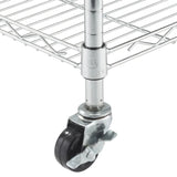 TRINITY Basics EcoStorage Pantry Rack with Wheels – 5-Tier Narrow Rolling Chrome Steel Storage Rack