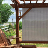 Koolspot Motorized Outdoor Sun Shade with Rechargeable Battery 15-Channel Remote