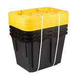 12 Gallon Plastic Storage Container Bin, 4-Pack Greenmade Storage Bin