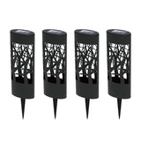 Mainstays Solar Powered Bronze LED Oval Shadow Projection Path Lights – 4 Pack Landscape Lighting