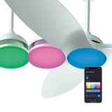Atomi Smart Slique 60" Wi-Fi Outdoor Ceiling Fan with RGB Color-Changing LED Light