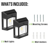 Westinghouse 600 lm Solar Motion-Activated Linkable Wall Lights, 2-Pack