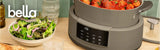 bella 10-in-1 8.5-Qt MultiCooker with Ceramic Nonstick Pot & Steam Tray, 1200 W