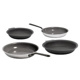 Made In CeramiClad 4-Piece Ceramic Non-Stick Frying Pan Set – 5-Ply Stainless Steel Pan