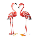 Member's Mark 2-Piece 35.8" Metal Flamingo Garden Statues with Lawn Anchors