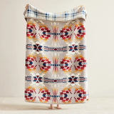 Pendleton Reversible Plush Throw, 600 GSM 50" x 70" Printed Patterns Throw