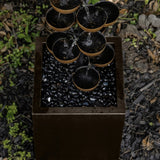 GHP Group 65" Bond Bloomington Cascading Cup Fountain, 31 Cascading Cups Creat Waterfall