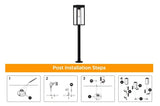 Lutec XL Solar LED Aluminum Construction Pathway Lights, 2-Pack, 200 Lumens