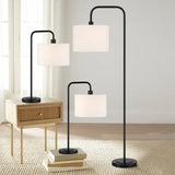 Bridgeport Designs Fremont 3-Piece Lamp Set - LED Floor and Table Lamps