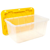GreenMade 27-Gallon Clear Heavy-Duty Storage Bins with Lockable Lids, 8-Pack