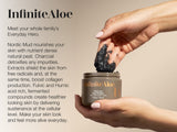 InfiniteAloe Nordic Mud Face and Body Mask, 2-Piece Set, 4 oz Each Total 8 oz
