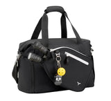 TESPORT 2-in-1 Convertible Black Pickleball Bag – Removable Paddle Sleeve, Shoe Compartment & Tote Design