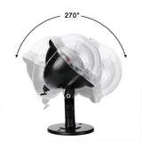 Christmas Snowflake Projector LED Moving Snowfall Laser Light Party Strobe Lamp