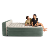 Intex 22" Queen Premium Comfort Air Mattress with Headboard and Built-In Pump