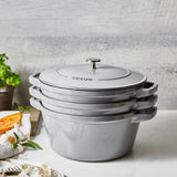 Staub 4-Piece Enameled Cast Iron Cookware Set – Oven Safe, Induction Ready