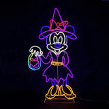 Disney 4-Ft. Neon Minnie Mouse Halloween Decoration with LED Lights