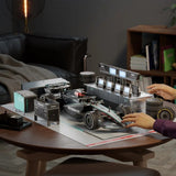 Spinmaste 4D Build Mercedes W15 Garage Set 3D Puzzle Model Kit with LEDs, 253 Pc