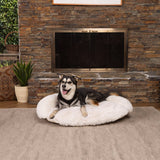 Kirkland Signature 40" Aero Cloud Faux Fur Cuddler Dog Bed, Memory Foam